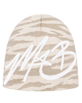 Ivory Tiger strip beanie
